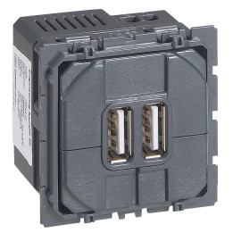 Legrand Céliane - Mécanisme Double Prise chargeur USB - Réf : 067462