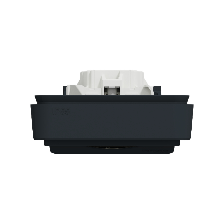 Schneider - Mureva Styl - Prise courant 2P+T - renforcée pour VE - encastré - IP55 - IK08 - gris - MUR36011
