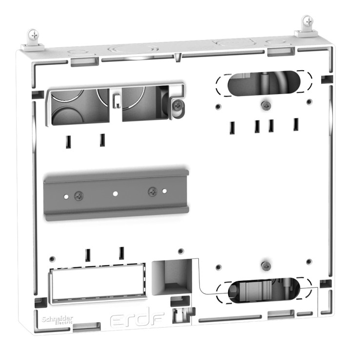 Schneider - Disjoncteur de branchement EDF + platine + habillage + porte - R9FT645+R9H13206+R9H13418