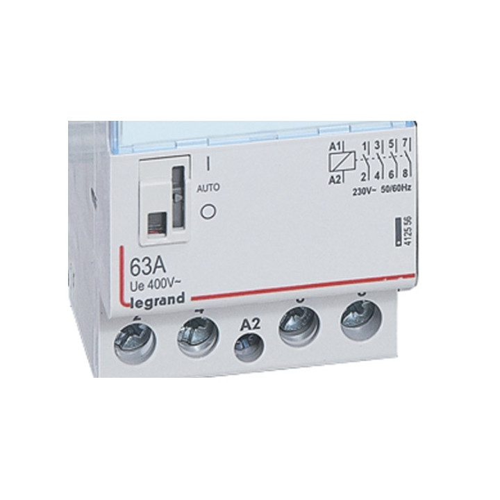 Legrand - Contacteur de puissance 4P bobine 230V - 63A - 4F - 3M - Réf : 412556