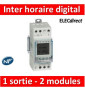 Legrand - Inter horaire digital  ASTRO programmable pour illuminations extérieures - 1 sortie 16A 250V~ - 2M - 412654