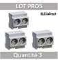 Digital Electric - LOT - Prise modulaire double 2 x 2P+T 16A 250V  à éclips - 04564x3