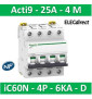 Schneider - Acti9 - iC60N - Disjoncteur - 4P - 25A - 6kA - courbe D - Réf : A9F75425