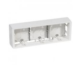 Legrand - Cadre saillie Céliane 3 postes horizontal ou vertical blanc - 080243