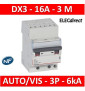 Legrand - Disjoncteur DNX³4500 6kA arrivée automatique sortie à vis - tripolaire 400V~ 16A courbe C - 406901