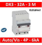 Legrand - Disjoncteur DX3 - auto/vis - 4P - 400 V - 32A - 6kA - courbe C - 3M - 406922