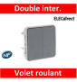 Legrand - Double interrupteur ou va et vient pour volets roulants Plexo composable gris - 069538