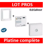 Legrand - Platine disjoncteur + compteur + rehausse pour platine + Cache 13M blanc - 401380+401181+401185