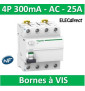 Schneider - Acti9, iID interrupteur différentiel 4P 25A 300mA type AC - A9R14425