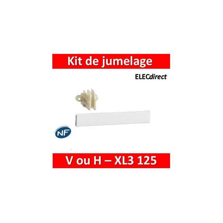 Legrand - Kit de jumelage - vertical ou horizontal pour 2 coffrets XL³ 125 - 401845