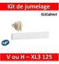 Legrand - Kit de jumelage - vertical ou horizontal pour 2 coffrets XL³ 125 - 401845