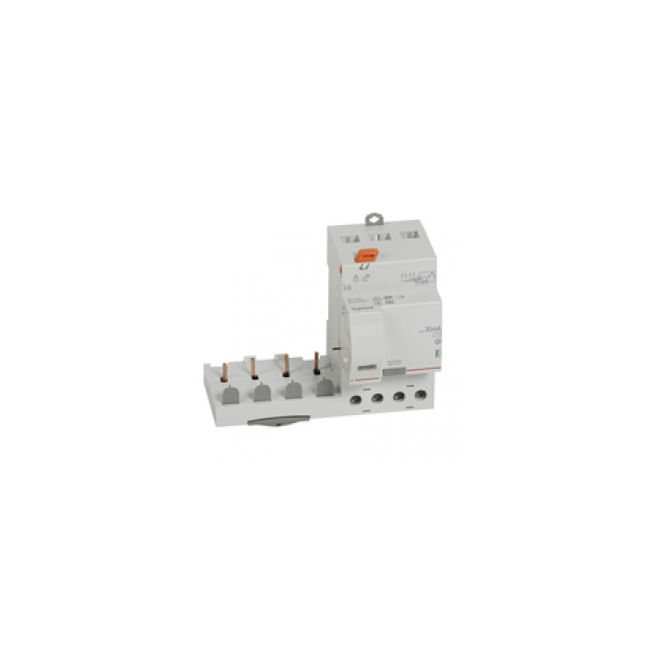 Legrand - Bloc diff adapt DX³-vis-4P-400V~-63A-type HPI-30mA-disj 1mod/pôle-câbl trad - 410534
