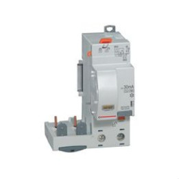 Legrand - Bloc diff adapt DX³-Vis-2P-230/400 V~-63 A-type AC-30 mA-disj 1 mod/pôle - 410402