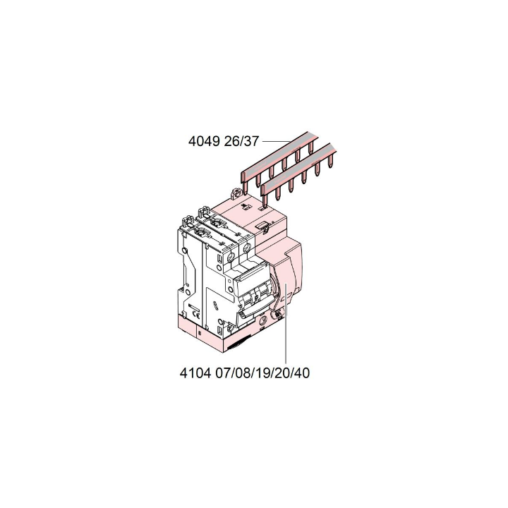 Legrand - Bloc diff adapt DX³-Vis-2P-230/400 V~-40 A-type AC-30 mA-disj 1 mod/pôle - 410401