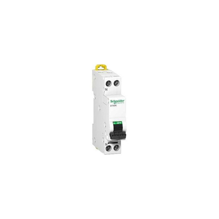 SCHNEIDER - Acti9 iDT40K - disjoncteur modulaire - 1P+N - 25A - courbe C - 4500A/4,5kA - A9P71625
