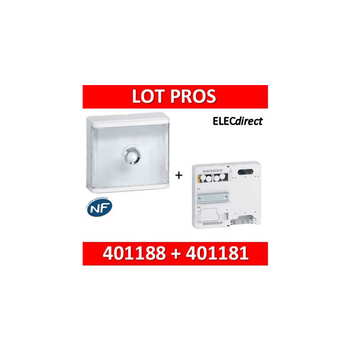 Legrand - Platine Disjoncteur branchement Seul + compteur - DRIVIA 13M + habillage + porte - 401181+401188