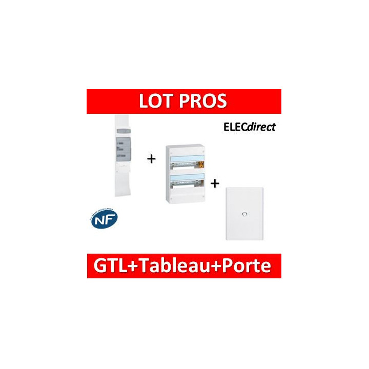Legrand - Kit GTL 13M complet + tableau 26M + porte - 030037+401212+401332