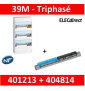 Legrand - LOT  - Coffret DRIVIA 39 Modules triphasé+Neutre  - 401213+404814