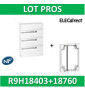 Schneider - Resi9 - coffret 18M - 3R + rehausse - R9H18403+R9H18760