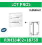 Schneider - Resi9 - coffret 18M - 2R + rehausse - R9H18402+R9H18759