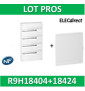Schneider - Resi9 - coffret 18M - 4R + porte - R9H18404+R9H18424