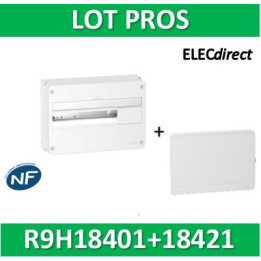 Schneider - Resi9 - coffret 18M - 1R + porte - R9H18401+R9H18421