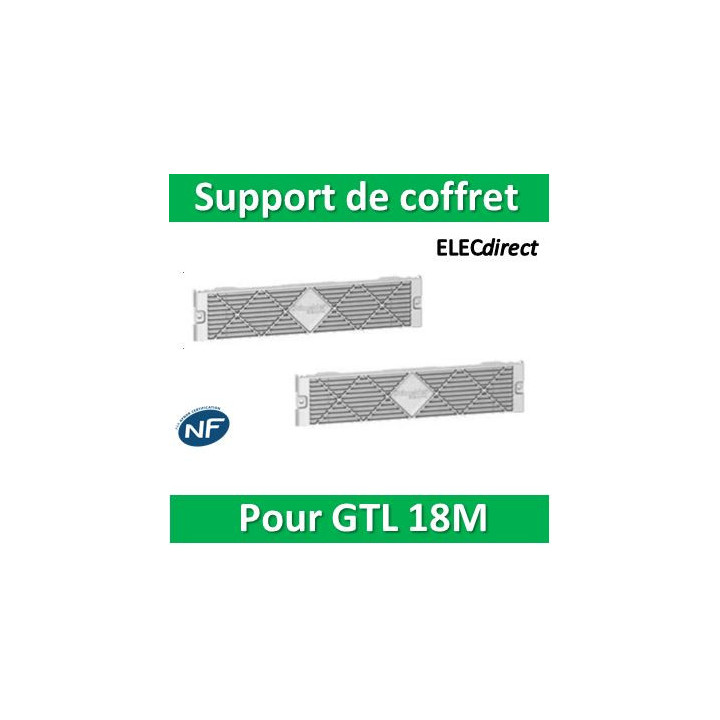 Schneider - Support de coffret Resi9 pour goulotte 18 modules jeu de 2 - R9H13541
