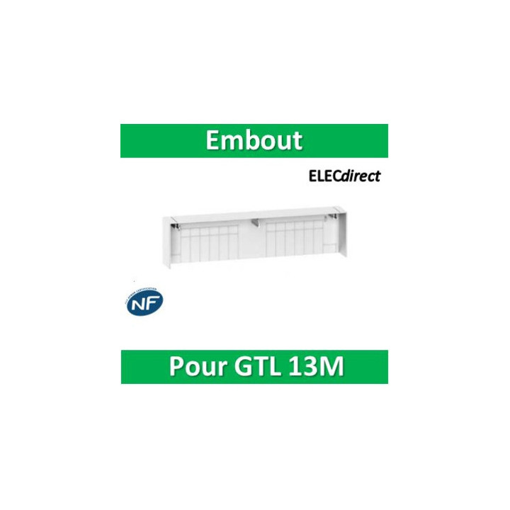 Schneider - Embout pour goulotte GTL Resi9 13 modules - R9H13539
