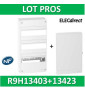 Schneider - Resi9 - coffret 13M - 3R + porte - R9H13403+R9H13423