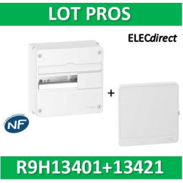 Schneider - Resi9 - coffret 13M - 1R + porte - R9H13401+R9H13421