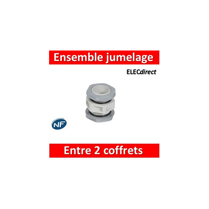 Legrand - Ensemble de jumelage Plexo - passage entre 2 coffrets ou gaines multifonctions - 001967