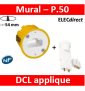 Legrand Batibox - Boîte luminaires pour applique - Prof. 50 + Douille/Fiche SIB - 089305+11127
