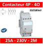 Legrand - Contacteur de puissance bobine 230 V~ - 4P - 400 V~ - 25 A - 4 O - 2 mod - 412536