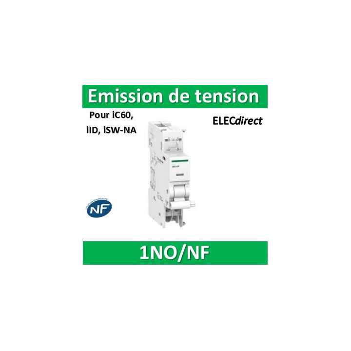 Schneider - Acti9 - iMX+OF - déclencheu à émission de tension + contact auxiliaire - 100-415VCA - 110-130VCC - Réf : A9A26946