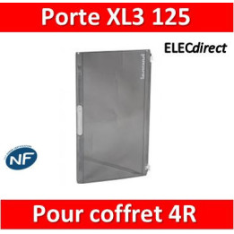 Legrand - Porte transparente XL³ 125 - IP 40-IK 09 pour coffret 4 rangées 401614 - 401874