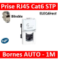 Legrand Mosaic - Prise RJ45 Cat. 6 STP - Blindage métal - 1 module - 076563