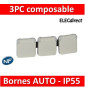 Legrand Plexo - Triple PC précâblées - Blanc - horizontal - 16A - 230V - IP55/IK07 - 069644