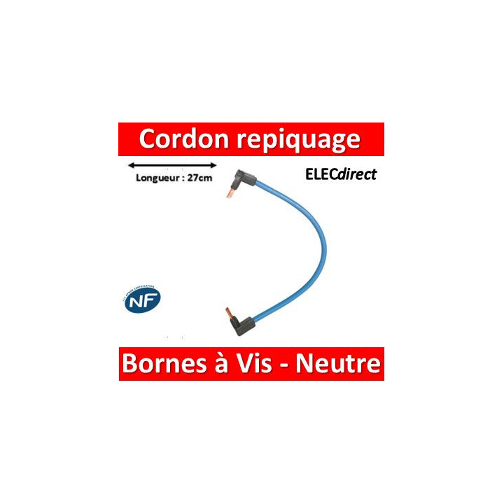 Legrand - Cordon de repiquage Neutre pour bornes à vis - 10mm2 - 404907