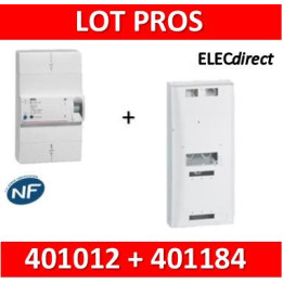 Legrand - Disjoncteur de branchement ERDF 10/30A Sélectif + platine disjoncteur tripolaire - 401012+401184