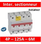 Legrand - Inter-sectionneur de tête DX3-IS -vis/vis- à déclenchement- 4P -400 V~- 125A -6M - 406547