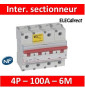 Legrand - Inter-sectionneur de tête DX³-IS -vis/vis- à déclenchement- 4P -400 V~- 100A -6M - 406546