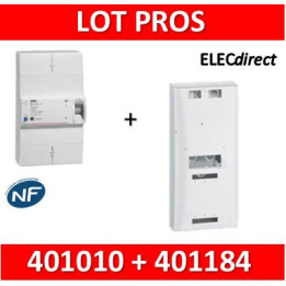 Legrand - Disjoncteur de branchement EDF 10/30A instantané + platine disjoncteur tripolaire - 401010+401184
