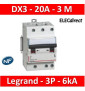 Legrand - Disjoncteur DX³ 4500 - vis/vis - 3P - 400 V~ - 20A - 6kA - courbe C - 406893