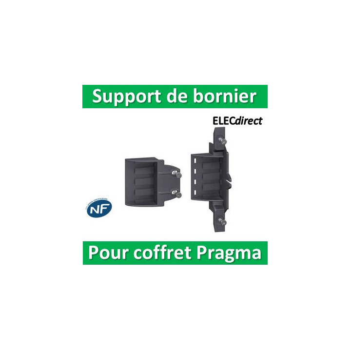 Schneider - Pragma - kit support de bornier latéral - 4 blocs de large - avec supports - PRA90053