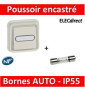 Legrand - Poussoir NO + NF lumineux Prog Plexo complet encastré blanc - 10 A - 069864