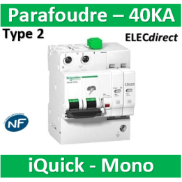 Schneider - Acti9, iQuick PRD40r parafoudre 1P+N avec report signalisation - A9L16292