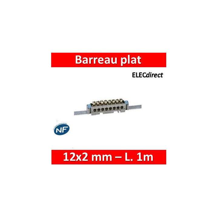 Legrand - Barreau plat 12x2 mm - L. 1 m - 004819
