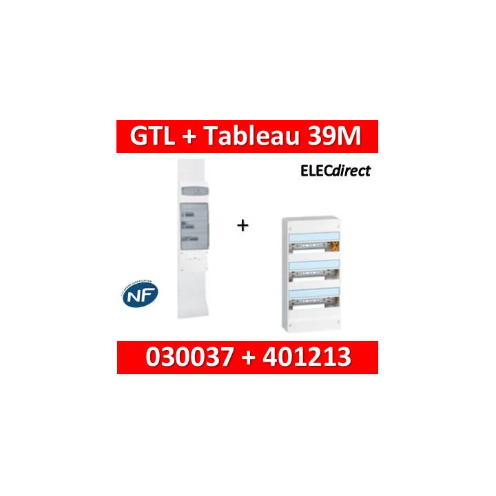 Legrand - Kit GTL 13M complet + tableau 39M - 030037+401213