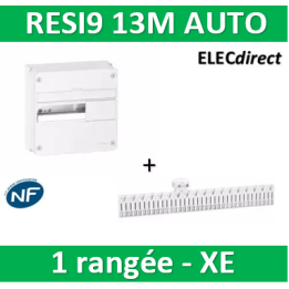 Schneider - Resi9 - coffret 13M - 1R + peignes PH+N Schneider - AUTO XE - R9H13401+R9EXHC13