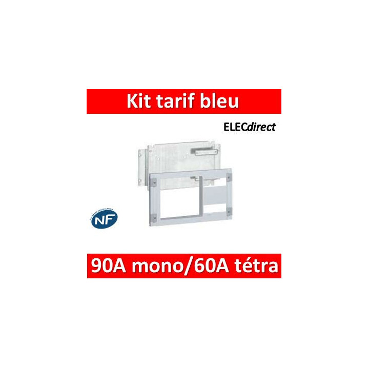 Legrand - Kit tarif bleu XL³ 160/400 - pour disj abonné 90 A mono et 60 A tétra - 020230